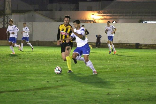 Sergio Narváez, durante el partido.