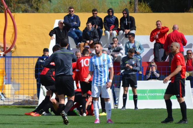 Celebración tras el gol de Mauri / Foto: UD San Pedro