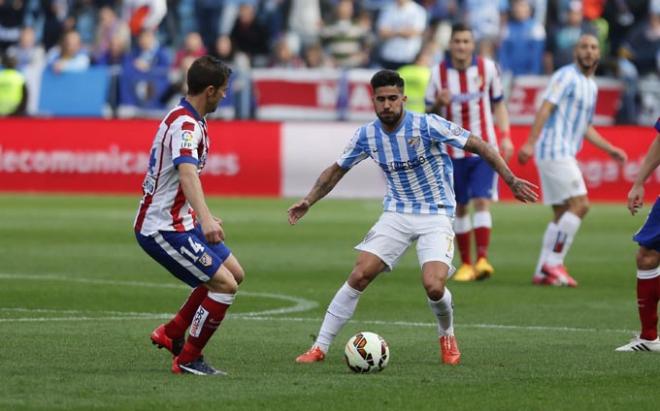 Samu, autor del 2-1, en el partido.