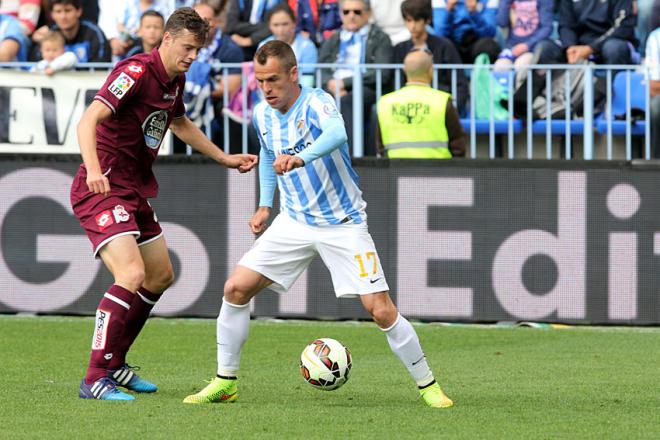 Duda, en el partido ante el Deportivo.