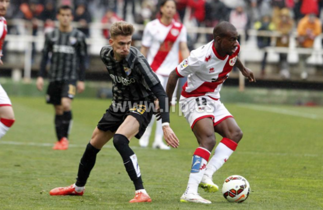 Samu Castillejo en un lance del partido.