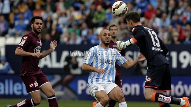 Amrabat en un momento del partido.