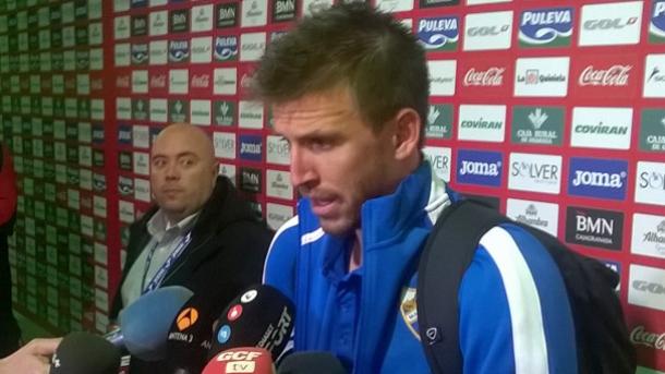 Camacho, en zona mixta en Granada. / Foto: malagacf.com.