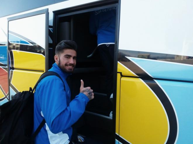 Samu, en una salida en La Rosaleda.