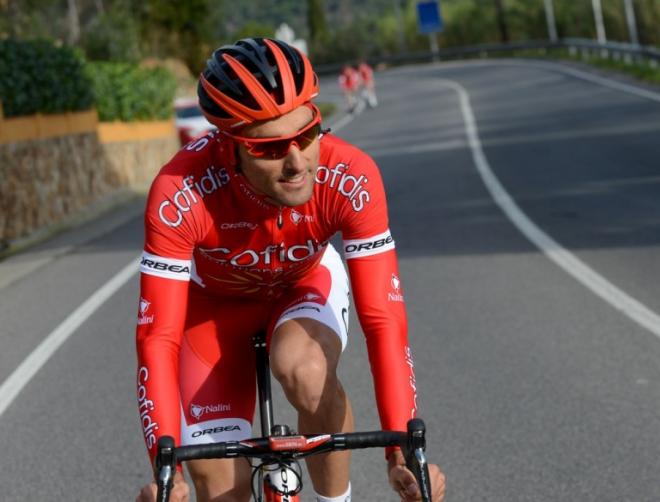 Un entrenamiento en la concentración del equipo Cofidis