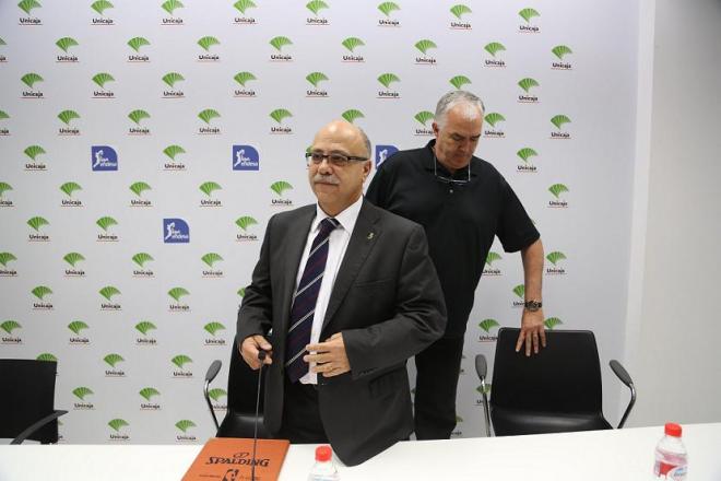 Eduardo García y Manolo Rubia. / Foto: Unicaja B. Fotopress.