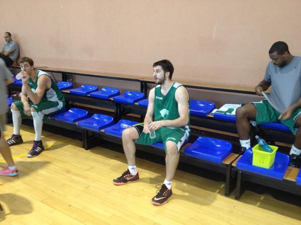 Markovic, este jueves, en el entrenamiento del primer equipo.