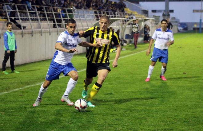 Gabi Ramos, durante el partido en Lepe.