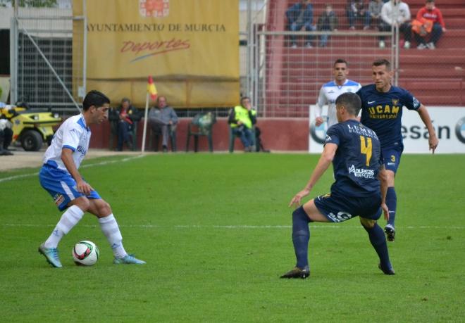 Lance del partido en La Condomina.