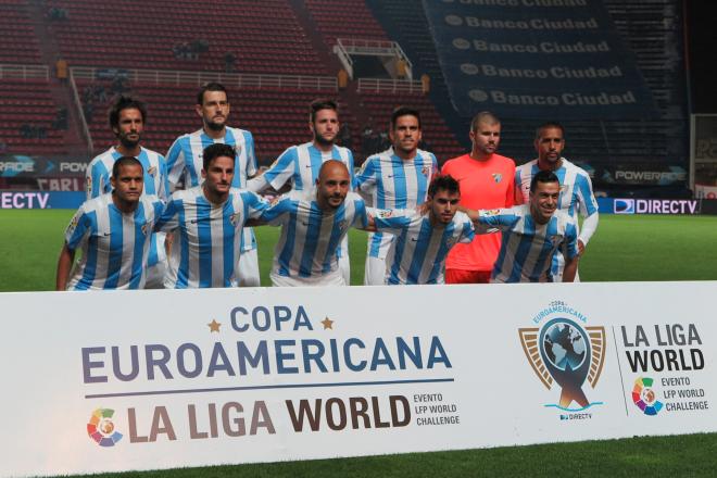 Pol, en su único partido con el primer equipo ante San Lorenzo.