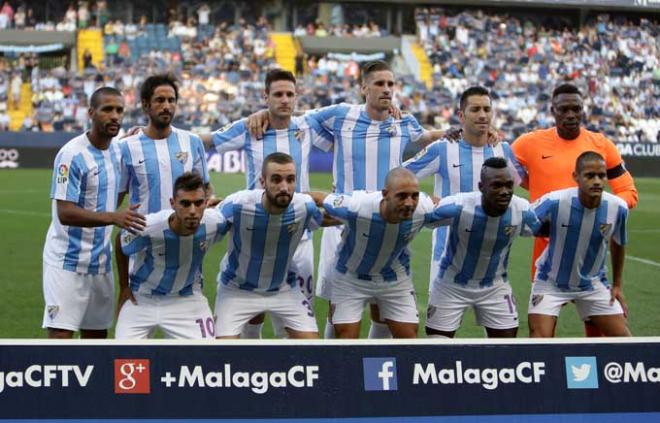 Primer once del Málaga esta temporada.