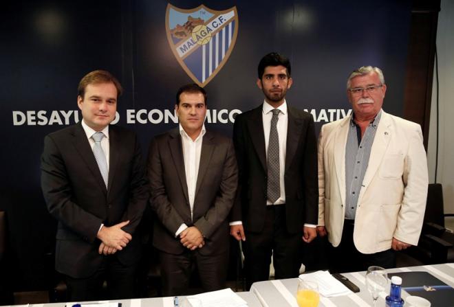 Manuel Novo, Vicente Casado, Nasser Al-Thani y Francisco Martín Aguilar.