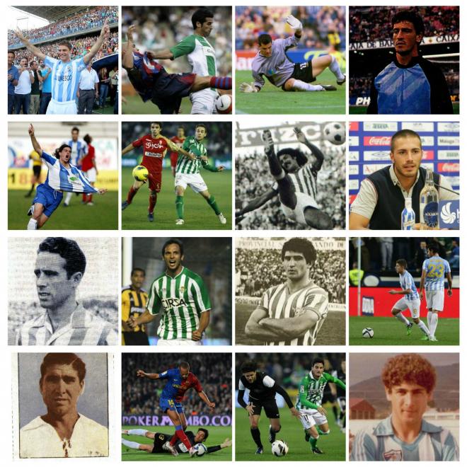 17 jugadores que han pasado por Málaga y Betis.