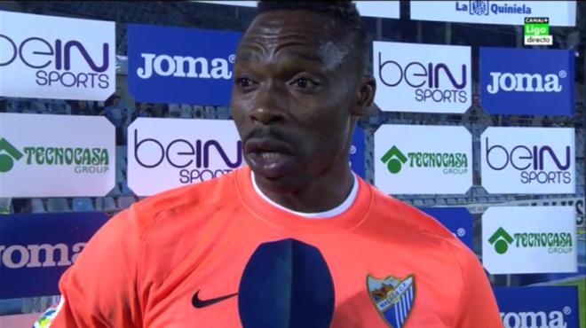 Kameni, tras el partido del Coliseum.