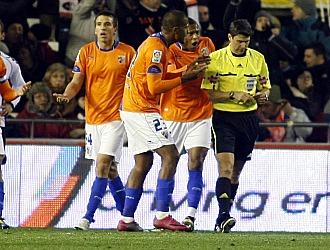 Rubinos, durante el partido de Mestalla de hace un lustro.