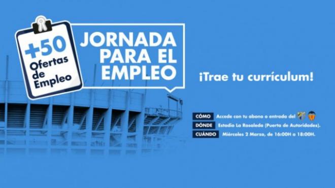 Jornada para el empleo en el Málaga-Valencia.