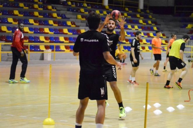 Los hermanos Castro, en un entrenamiento.