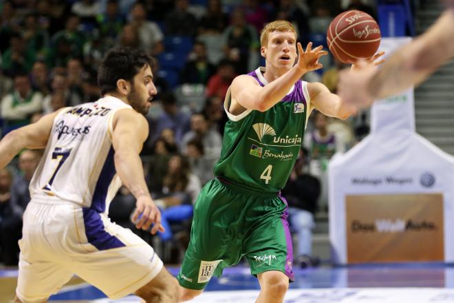 Alberto Díaz, en el Unicaja-UCAM.