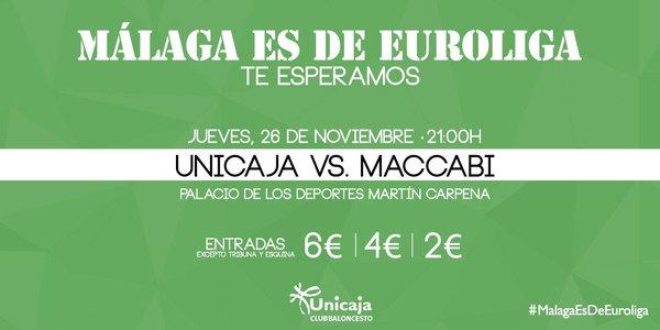 La promoción del Unicaja-Maccabi.