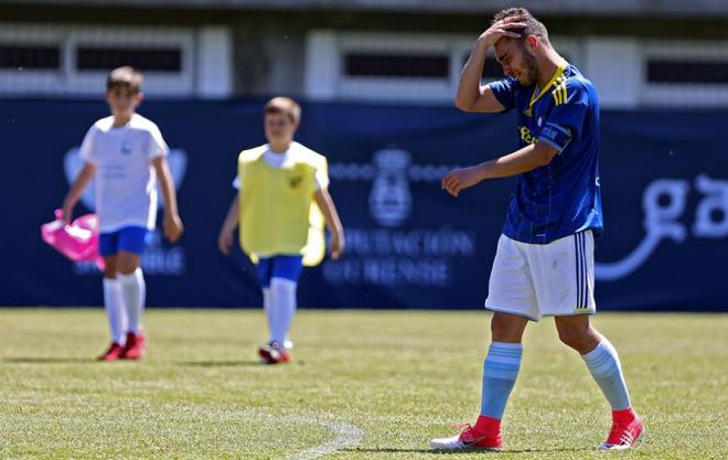 Un jugador del Celta, abatido (Foto: Federación Gallega de Fútbol).