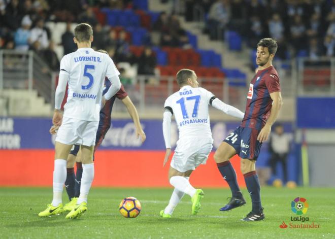 Imagen del Eibar-Málaga.