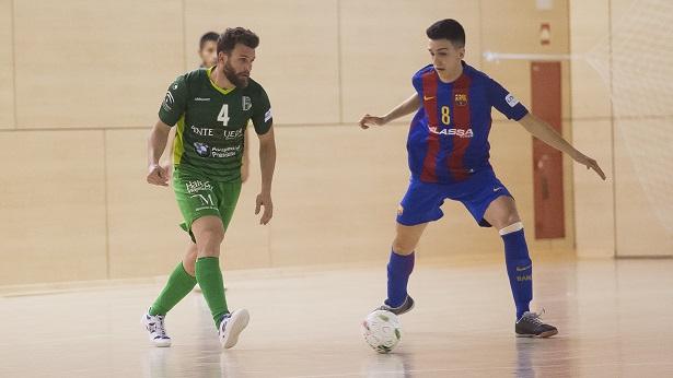 Imagen del partido en al Ciudad Deportiva Joan Gamper.