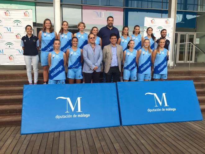 La plantilla del equipo cadete femenino de Málaga.