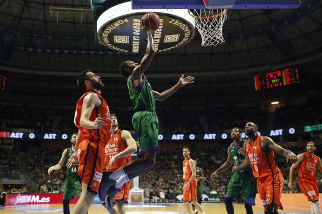 Kyle Fogg, en el Unicaja-Valencia.