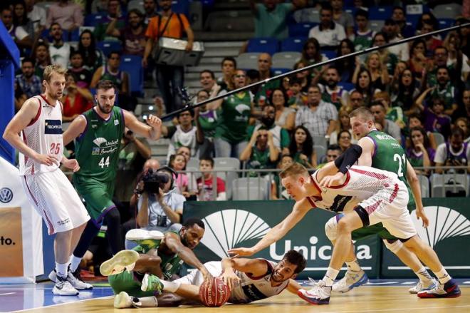 Una imagen del Unicaja-Zaragoza.