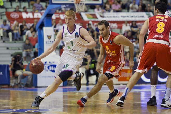 Alberto Díaz, durante el UCAM Murcia-Unicaja.