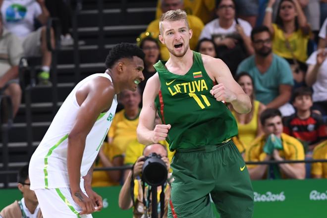 Domas Sabonis brilló en su estreno olímpico.