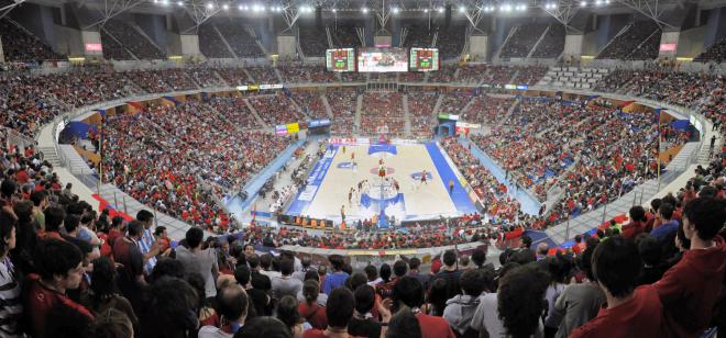 Perspectiva del Buesa Arena, escenario de la Copa.