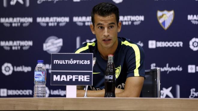 Luis Hernández, en rueda de prensa (Foto: www.malagacf.com).