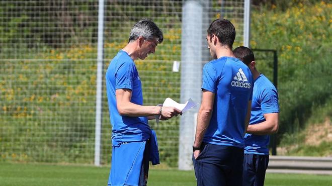 Imanol durante un entreno. (Foto: www.realsociedad.eus.es)