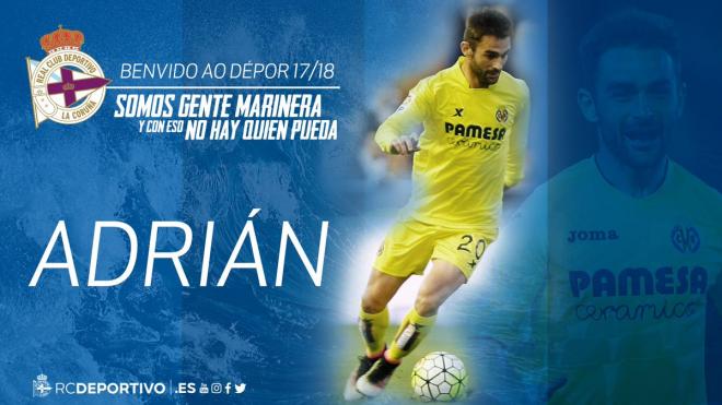 Adrián se va al Deportivo.