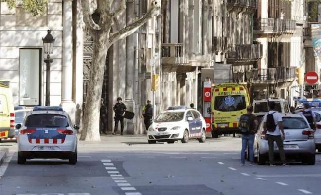 Atentado terrorista en Barcelona.