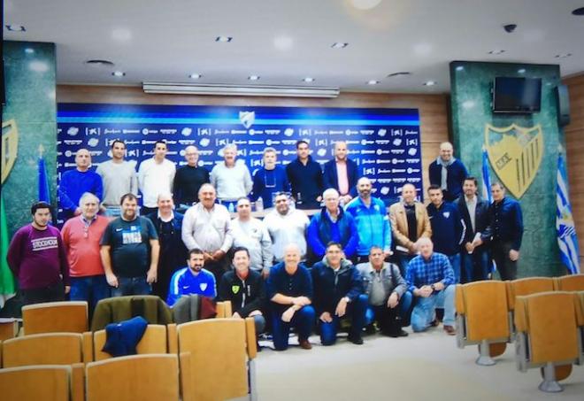 Representantes de la Federación de Peñas en la Asamblea.