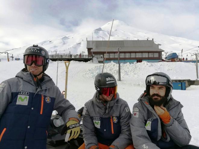 Los tres componentes del equipo de la RFEDI.