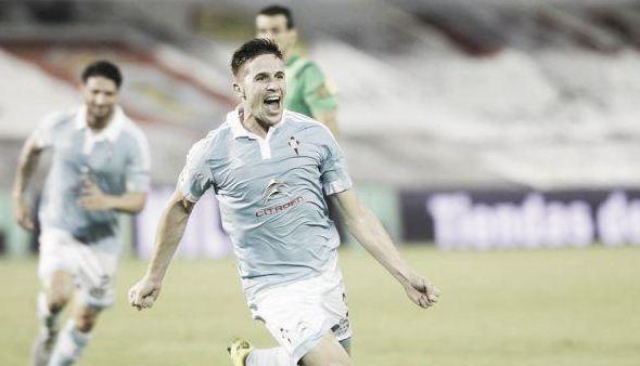 Fontás, en un partido con el Celta.