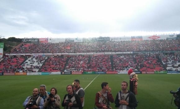 Partido disputado en el Nou Estadi de Tarragona.