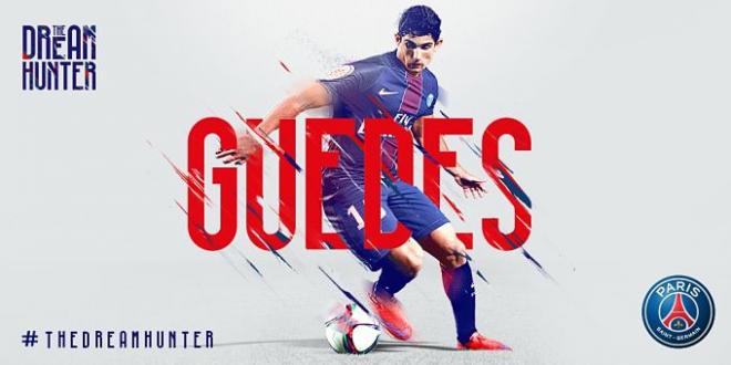 Guedes es el tercer fichaje de invierno del club parisino.