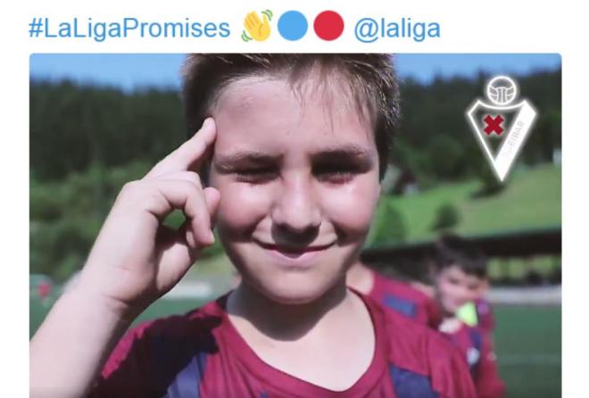 Captura del vídeo del Éibar para LaLiga Promises.