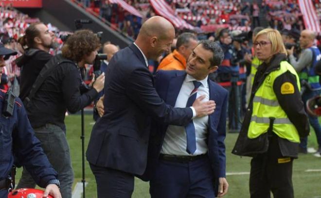 Valverde recibe a Zidane en el Nuevo San Mamés