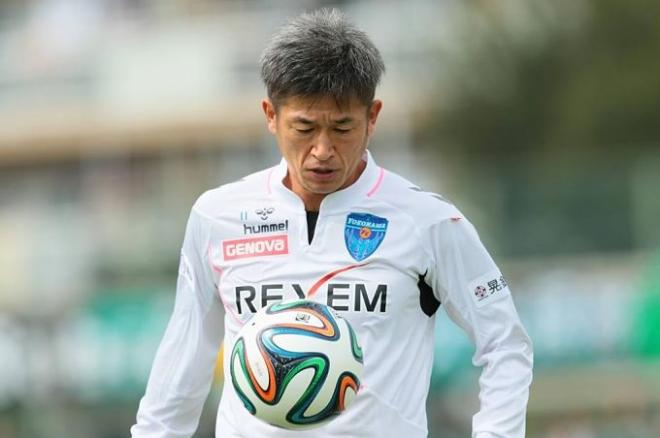 El veterano Kazuyoshi Miura, en un partido con el Yokohama FC.