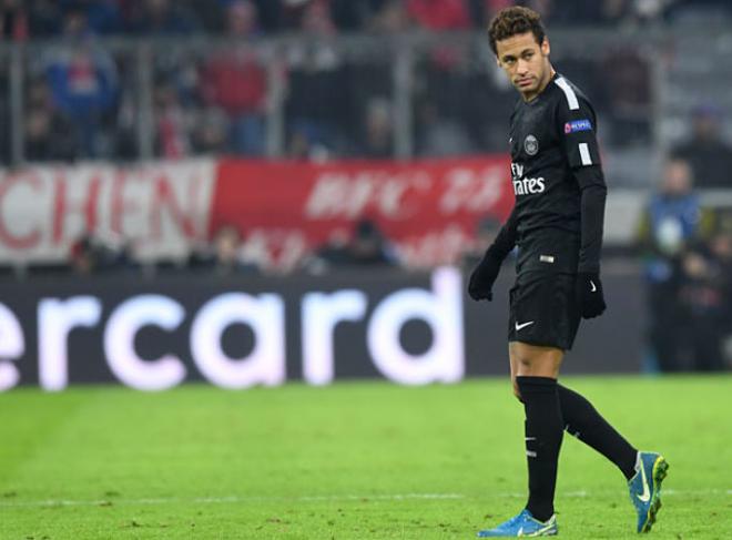 Neymar, en el duelo ante el Bayern.