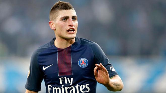 Verratti, en un partido del PSG.