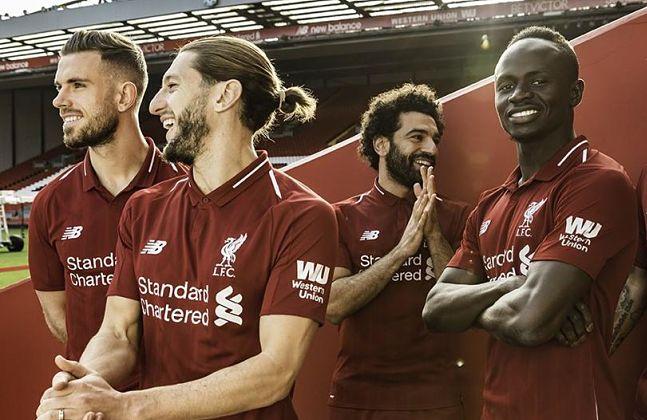 La nueva camiseta del Liverpool.