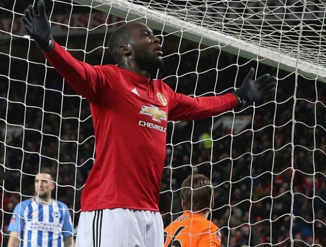 Lukaku celebra su gol ante el Brighton.