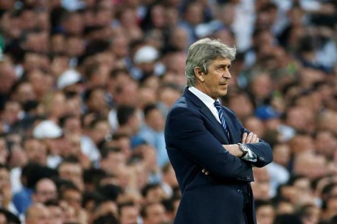 Pellegrini, en un partido.