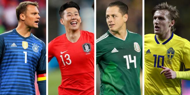 Ter Stegen, Son Heung-Min, Chicharito y Forsberg.